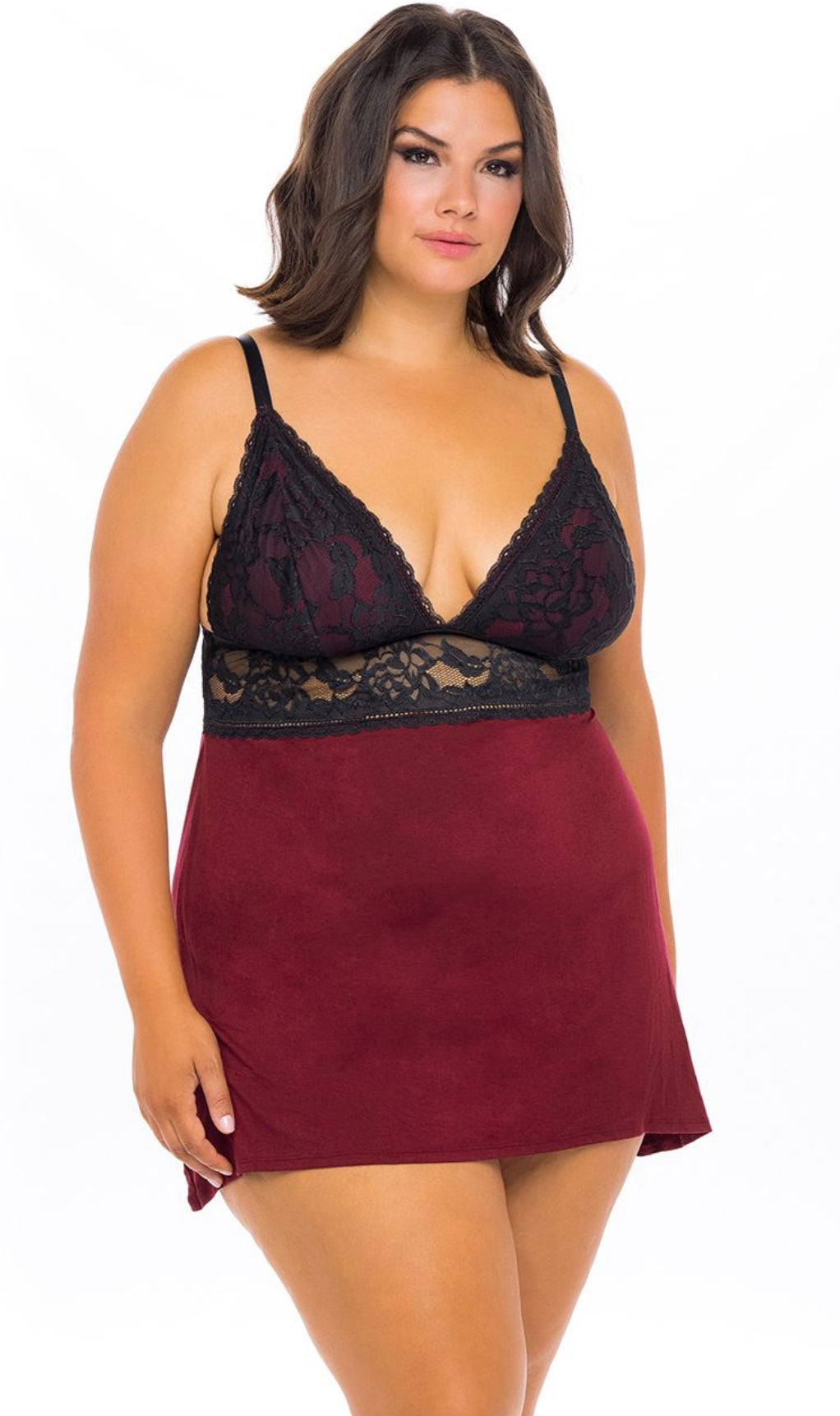 Soft Viscose Lace Chemise