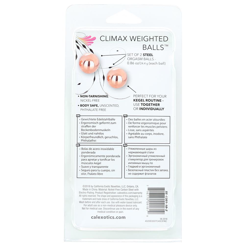 Climax Weighted Steel Balls