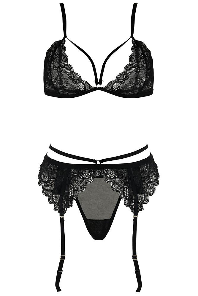 Crave Me Bra, Garter and G-String