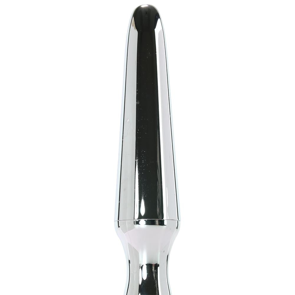 Vibrating Waterproof Anal Probe in Silver