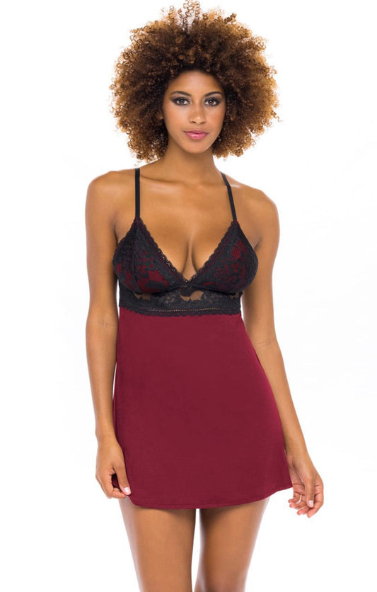 Soft Viscose Lace Chemise