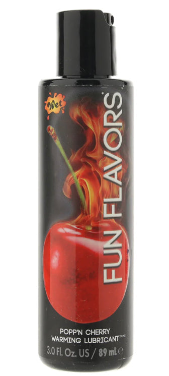 Fun Flavors Warming Lube 3oz/89ml in Popp'n Cherry