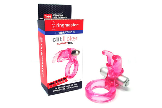 RingMaster Vibrating Clit Flicker Support Ring