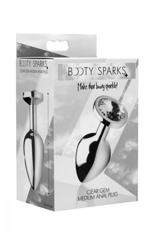 Booty Sparks Clear Gem Anal Plug  Medium