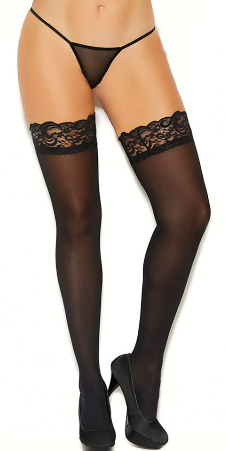 I Go Wild Opaque Stay Up Thigh Highs