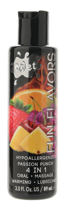 Fun Flavors Warming Lube 3oz/89ml in Passion Punch