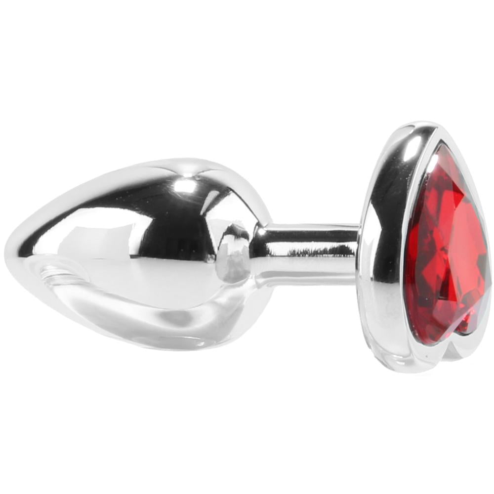 Booty Sparks Red Heart Gem Anal Plug in Small