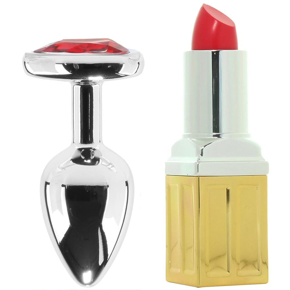 Booty Sparks Red Heart Gem Anal Plug in Small