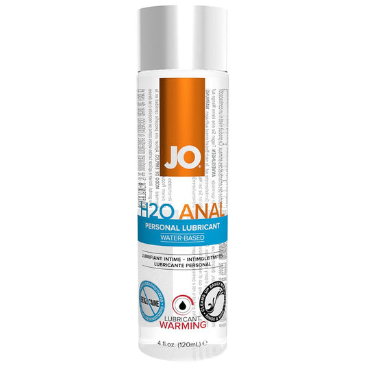 H2O Anal Personal Lube 4oz/120ml in Warming