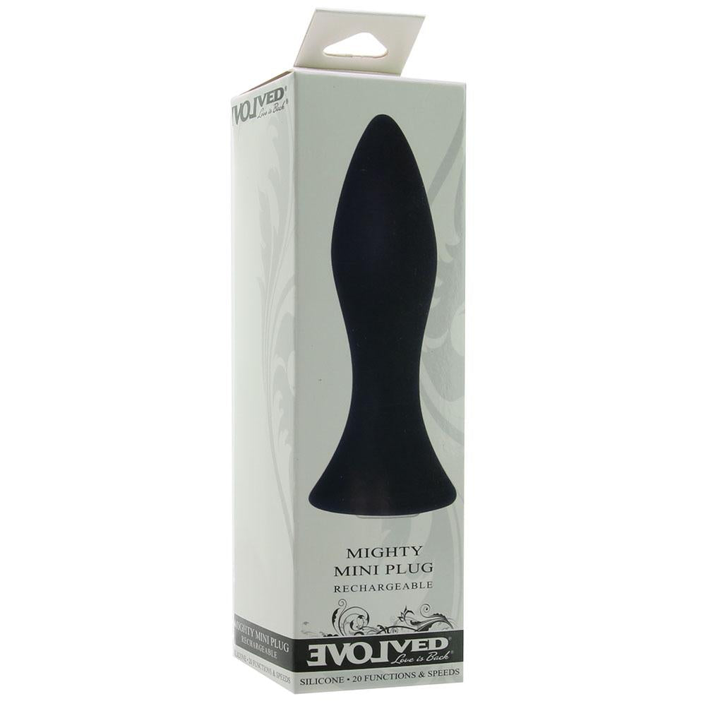 Mighty Mini Vibrating Butt Plug in Black
