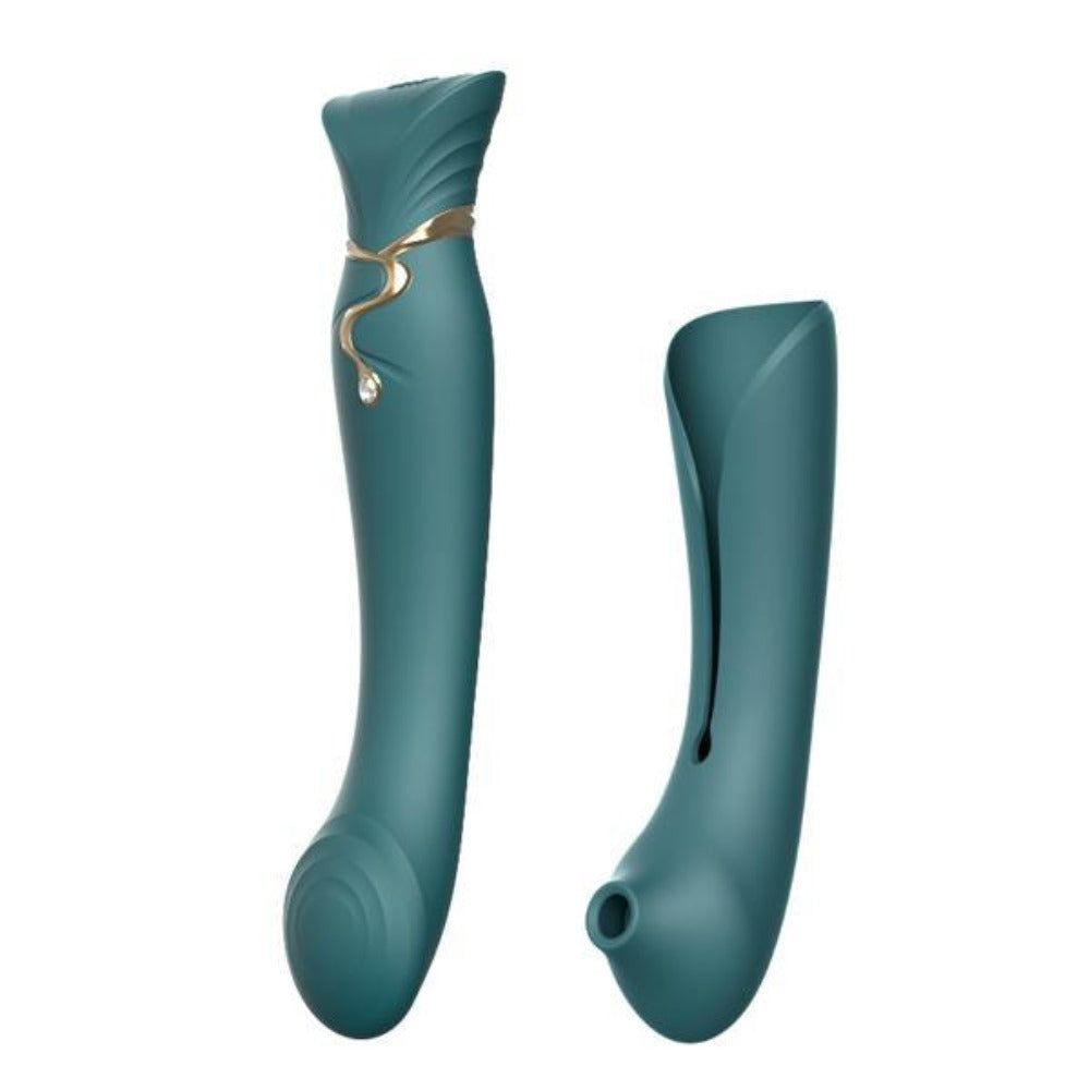 Queen Set G-spot PulseWave Vibrator with Suction Sleeve