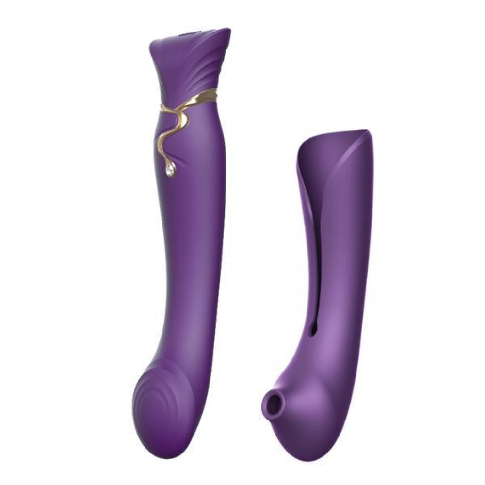 Queen Set G-spot PulseWave Vibrator with Suction Sleeve