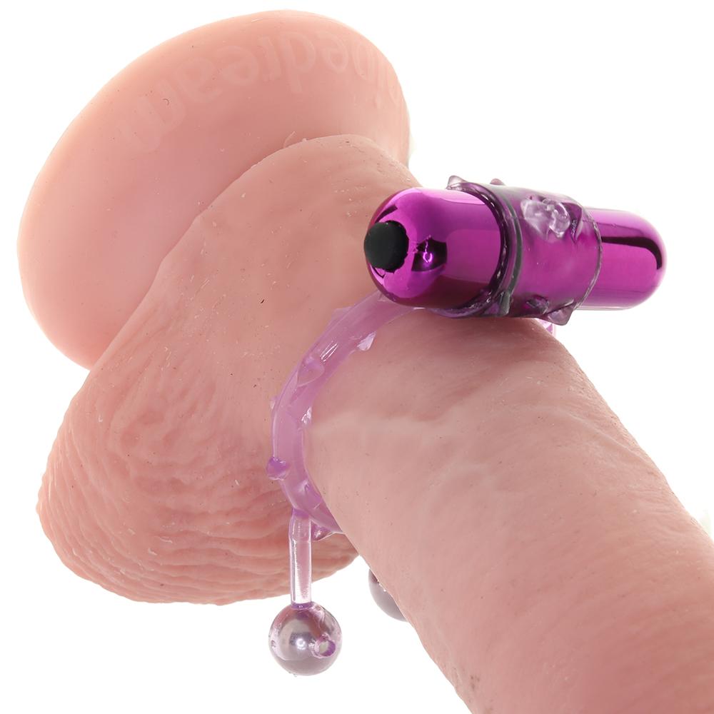 Triple Ball Bangin' Vibrating Ring in Purple Evolved Novelties
